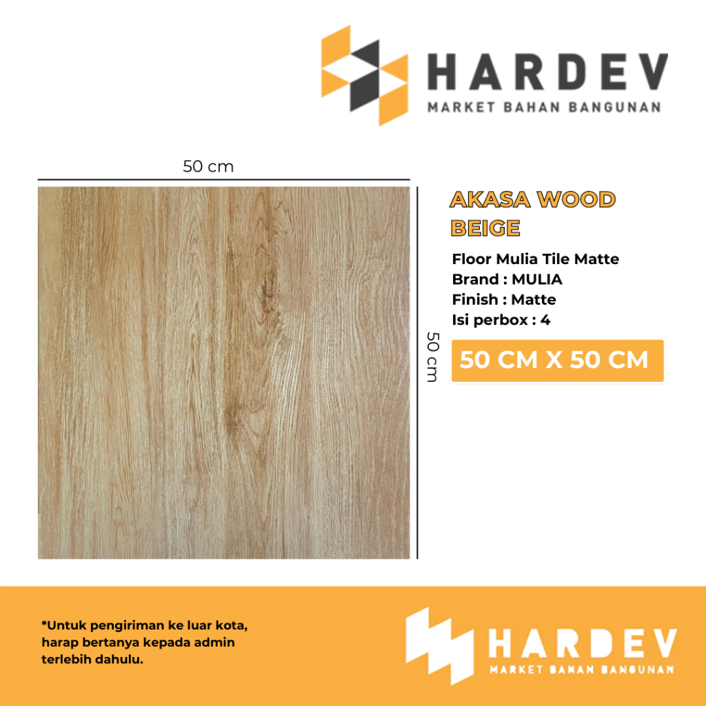 MULIA AKASA WOOD BEIGE 50 X 50