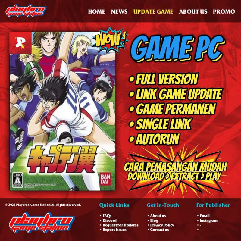 Captain Tsubasa - Game PC/Laptop (Download to Play Bro)