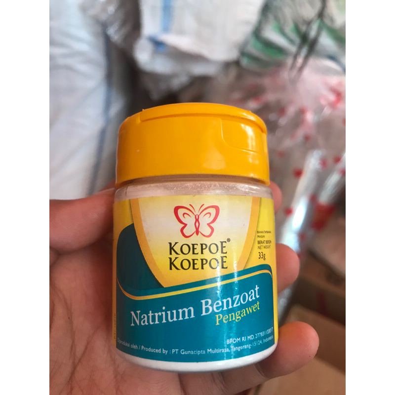 

Natrium Benzoat Powder / Pengawet Makanan 33 gr