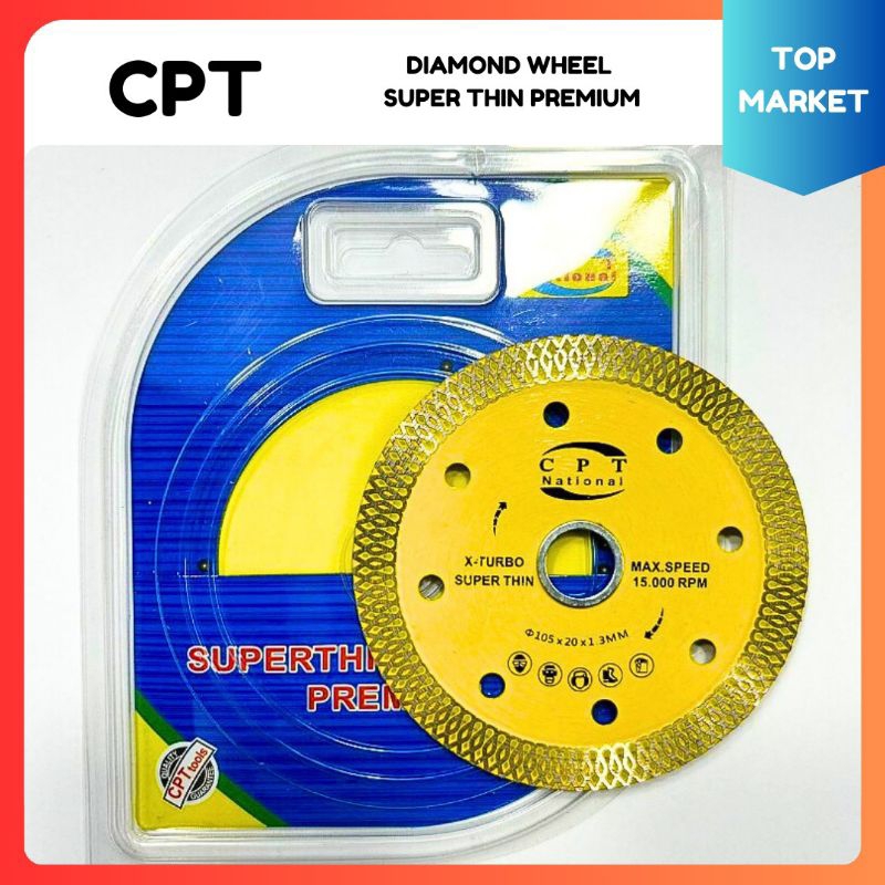 Diamond Wheel CPT National X Turbo Super Thin Premium Potong Granit