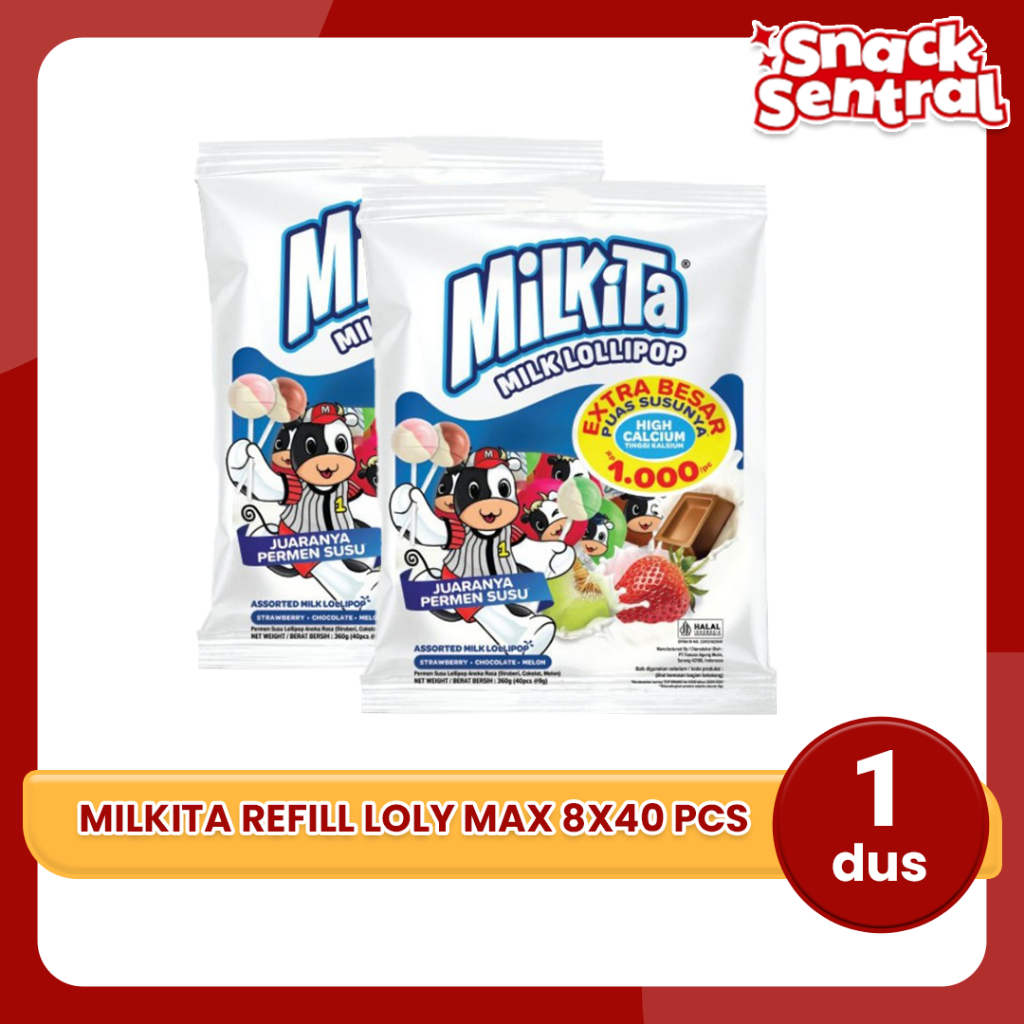 

Milkita Refill Loly Max 8x40pcs - 1 Dus