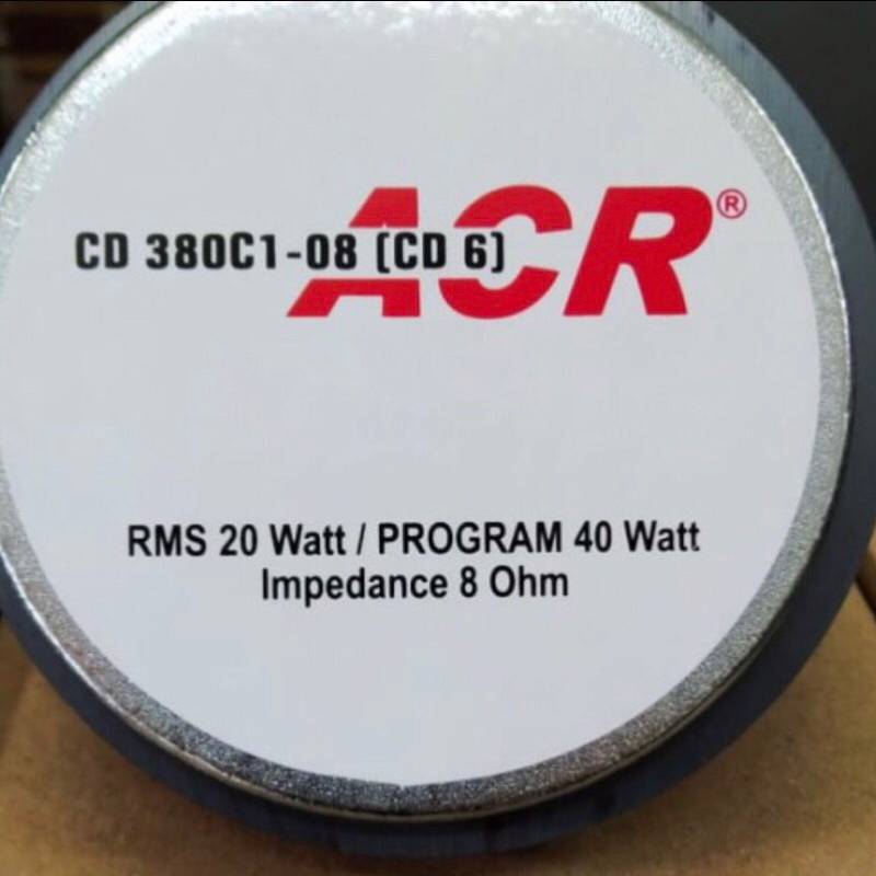 Drivert tweeter acr cd 6 380C1-08 (CD6)