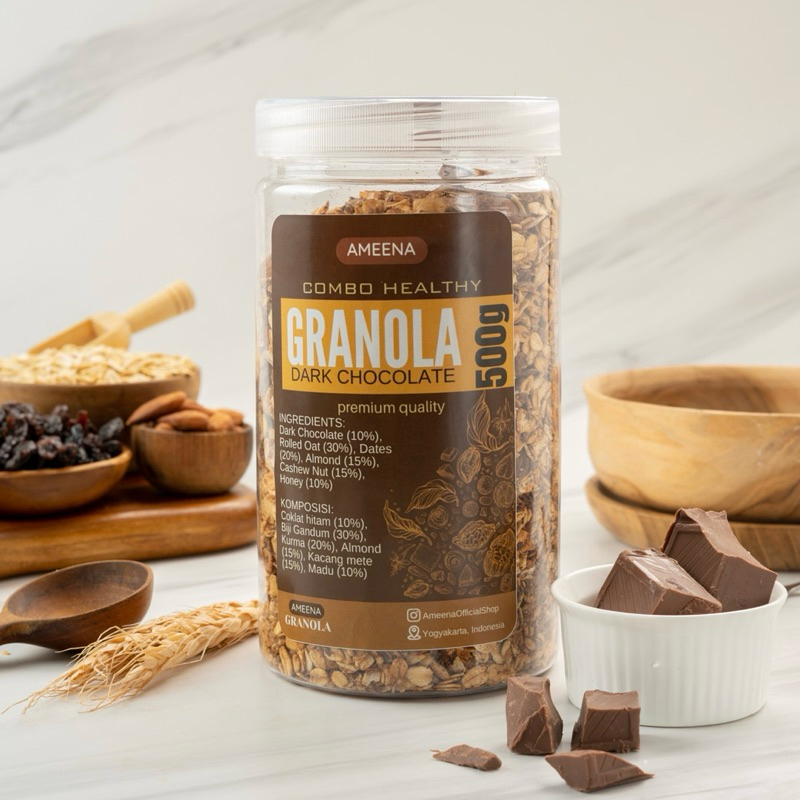 

Granola Dark Chocolate 500gr | Ameena Premium Quality