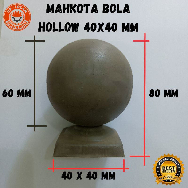 Mahkota hollow Ukuran 40 x 40 Hollow kotak besi ornamen pagar Aksesoris tralis