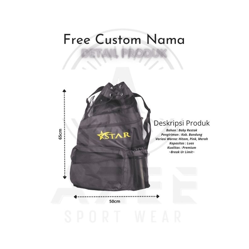 Tas Renang Jaring Olahraga/Tas Renang Aksesoris Gym Anti Air