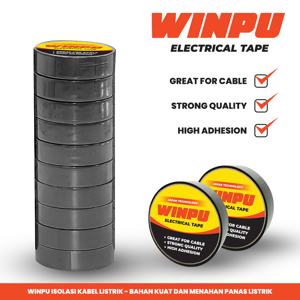 

Winpu Electtrical Tape / Isolasi Kabel Listrik
