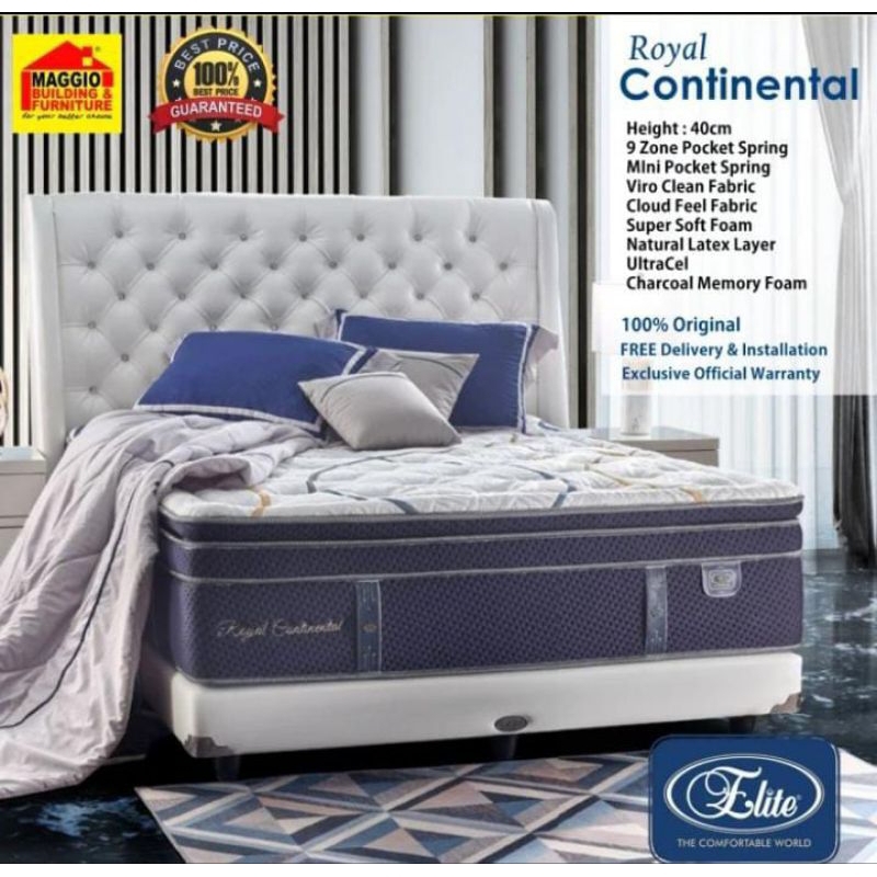 SPRING BED ROYAL CONTINENTAL ORI SPRING BED TERBARU SPRING BED ELITE MODERN