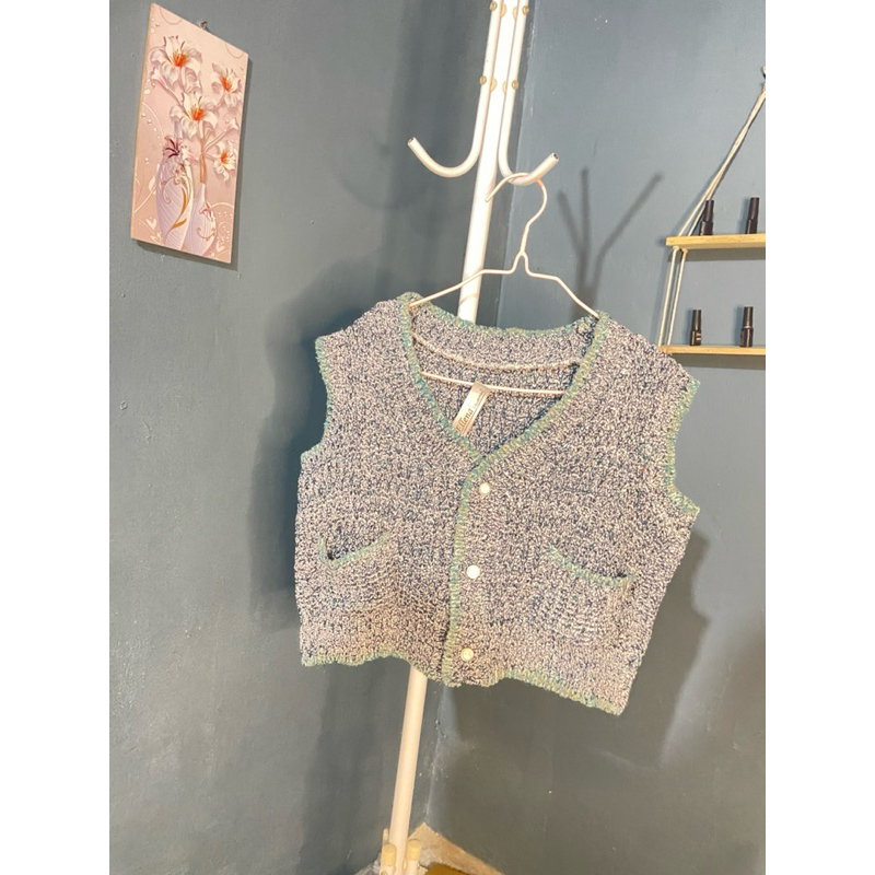 Crop Top | Vest Knit Rajut Korean style | Harga Terjangkau