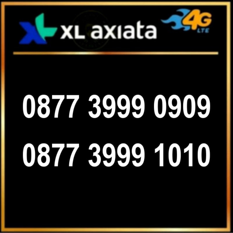 nomer cantik xl axiata 4g ekor 0909 1010