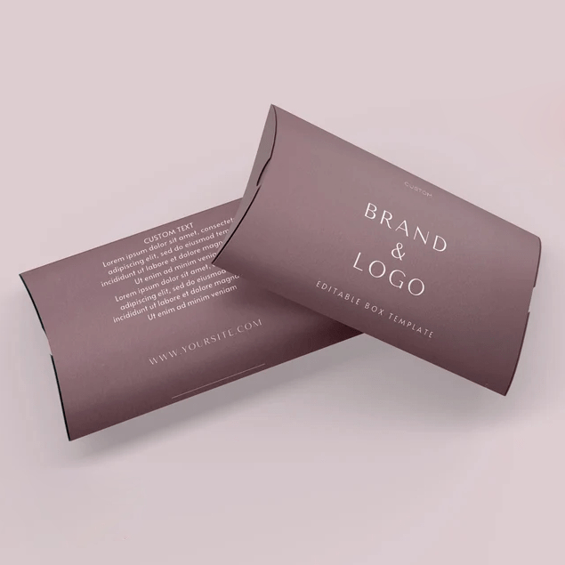 

PILLOW BOX CUSTOM DESAIN BRAND MEREK KAMU KEMASAN PACKAGING