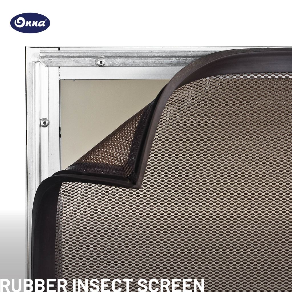 ONNA Rubber Insect Screen (Removable) / Kawat Anti Nyamuk Dengan Perekat Karet(ukuran Custom)