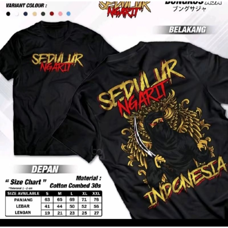 KAOS VIRAL SEDULUR NGARIT INDONESIA