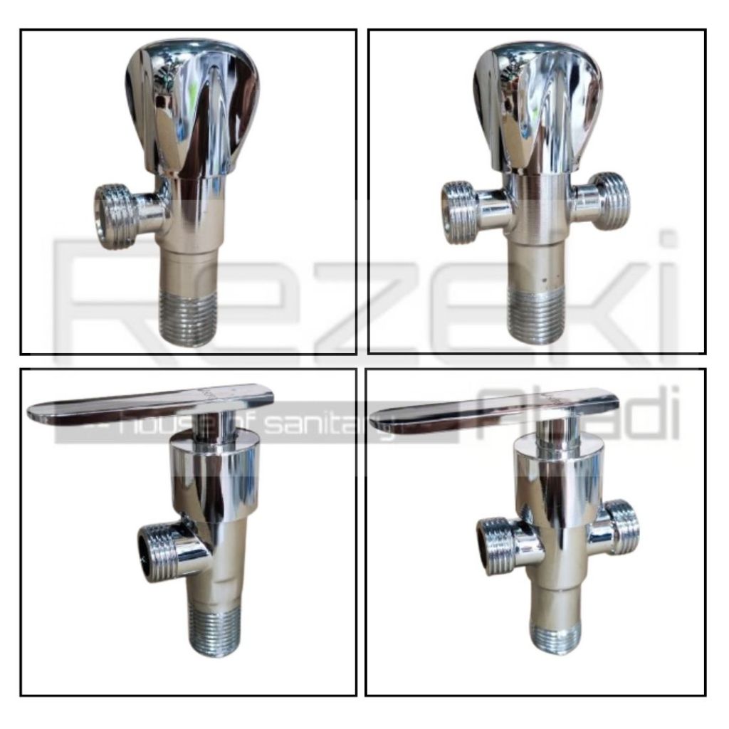 Stop Kran Single Double Stainless Murah - Stop Kran Wastafel - Stop Kran Closet Toilet