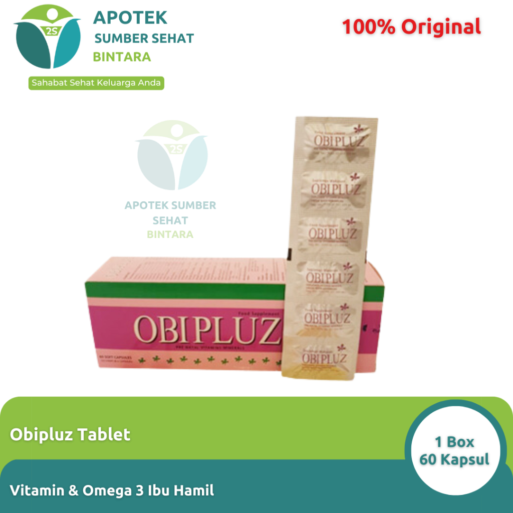 Obipluz - Vitamin Ibu Hamil 1 Box 60 Kapsul