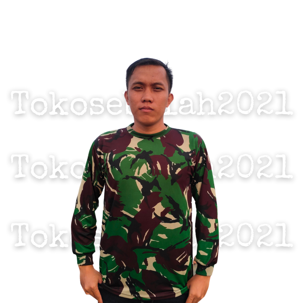 RB KAOS LORENG MALVINAS TNI AD JERSEY DRYFIT LENGAN PANJANG