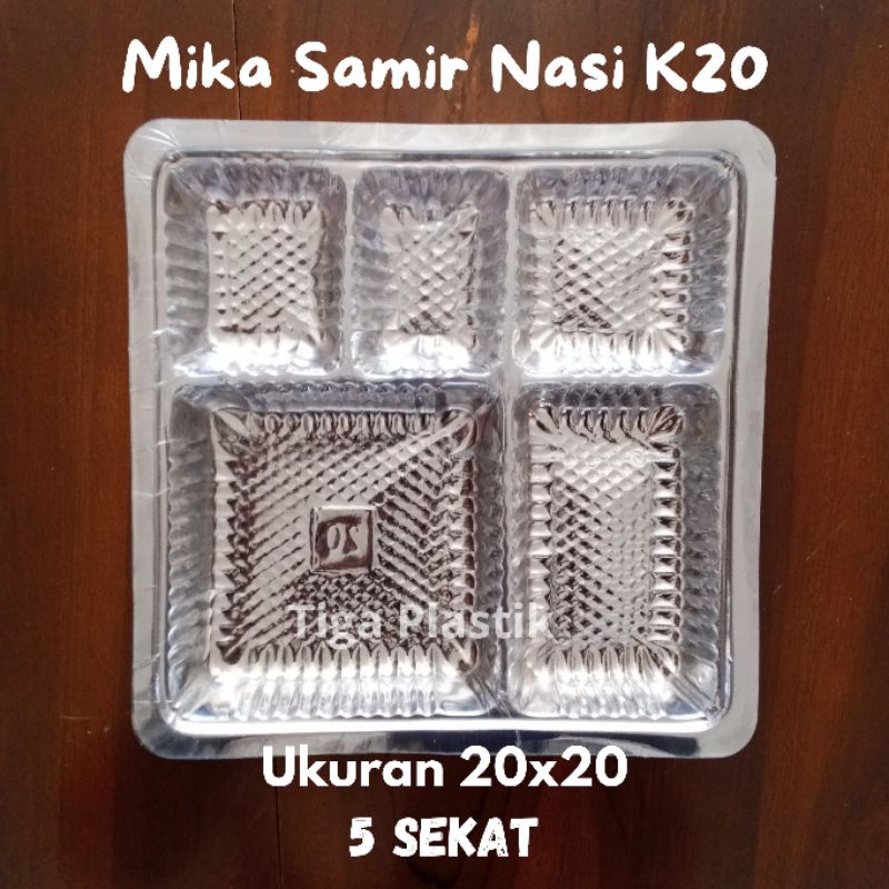 

Mika Kotak Nasi K20 (Untuk Kardus R10K) 20cm x 20cm (Dapat 50 PCS Mika)