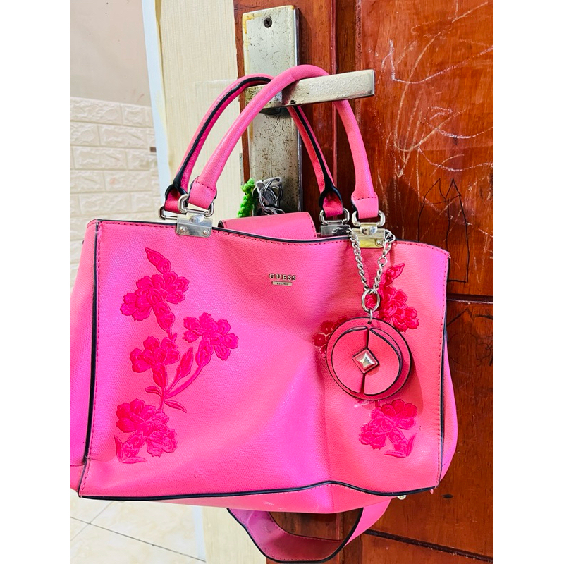 tas Guess Ori Pink