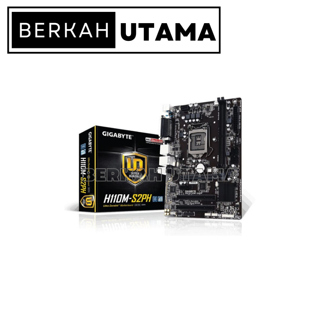 MOTHERBOARD GIGABYTE GA-H110M-S2PH (LGA1151, H110, DDR4, SATA3) | H110M S2PH