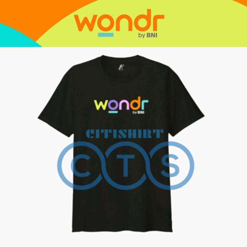 KAOS BAJU WONDR BNI COLORFUL TSHIRT SERAGAM STAFF KARYAWAN BANK NEGARA INDONESIA WONDER BUMN