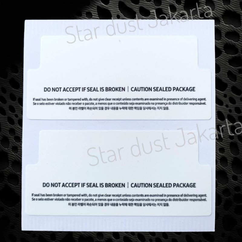 

5 set atas bawah Sticker segel dus samsung A15/A25/M15/A06 2024 kemasan baru