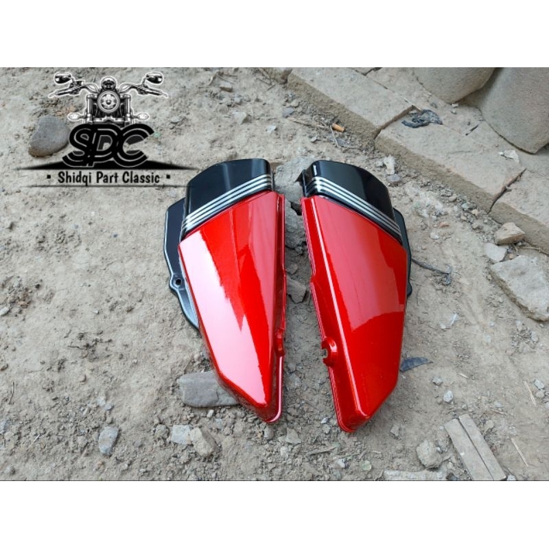 Bok aki Box Accu Caver aki Yamaha RX king New RX K RX Special list Strong warna Merah Maroon marun