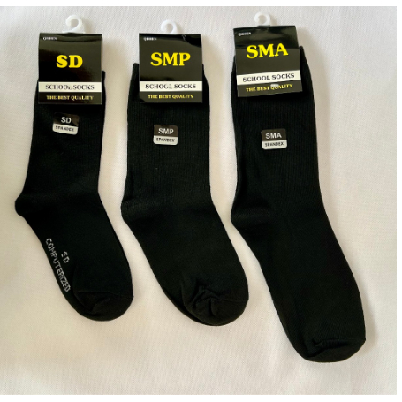 GKK[Kaos Kaki Sekolah Hitam SD SMP SMA/Kaos Kaki Tebal/Kaos Kaki Anak-Anak]