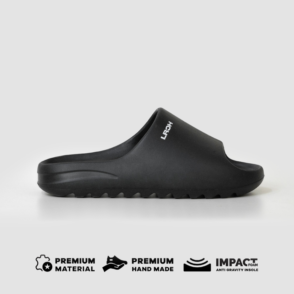 LEO RICHIE - Sandal Pria Wanita Sakya Heavy Black