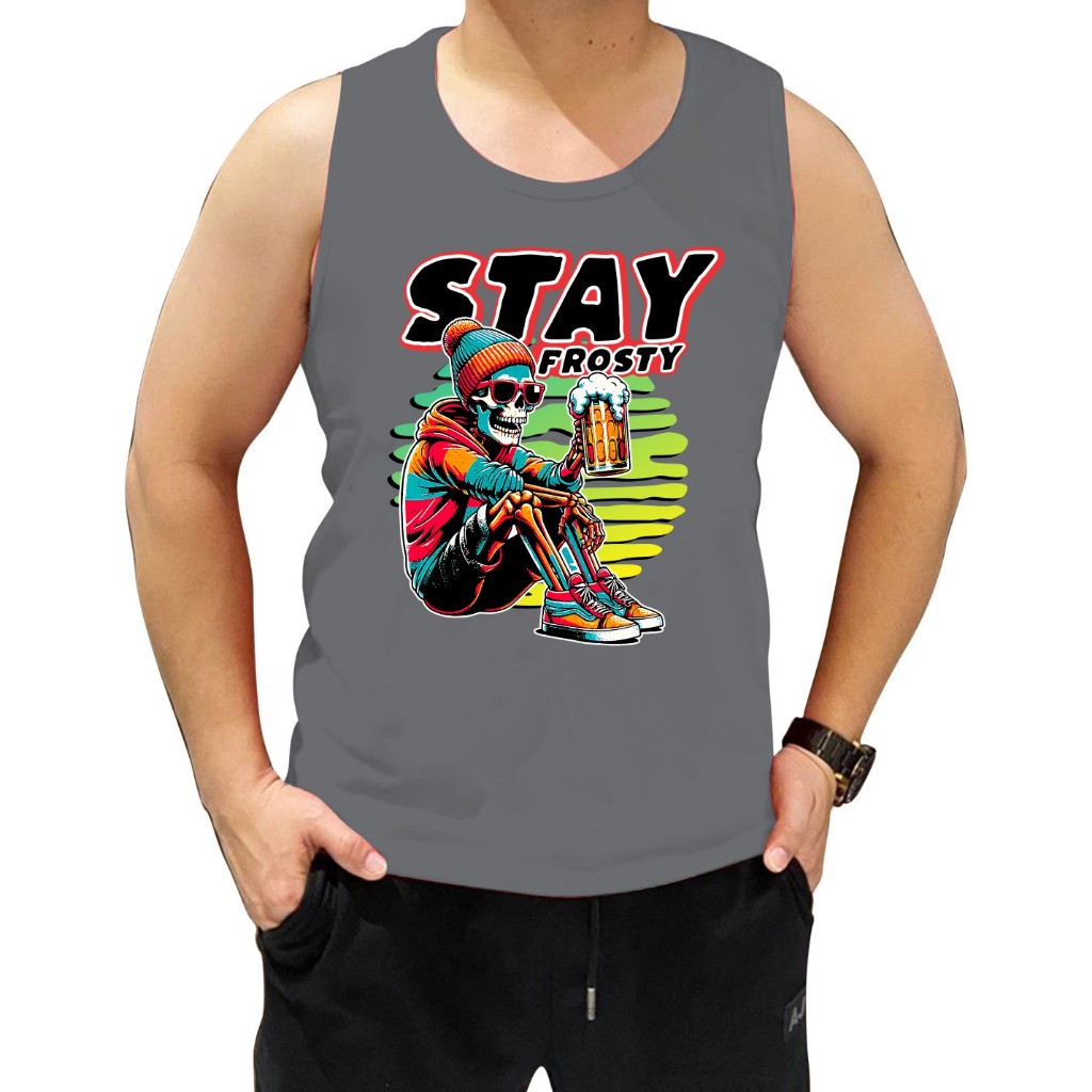 Singlet Distro Pria Keren / Kaos Distro Pria Singlet Keren sablon Stay  Baju Singlet Distro / Kaos S