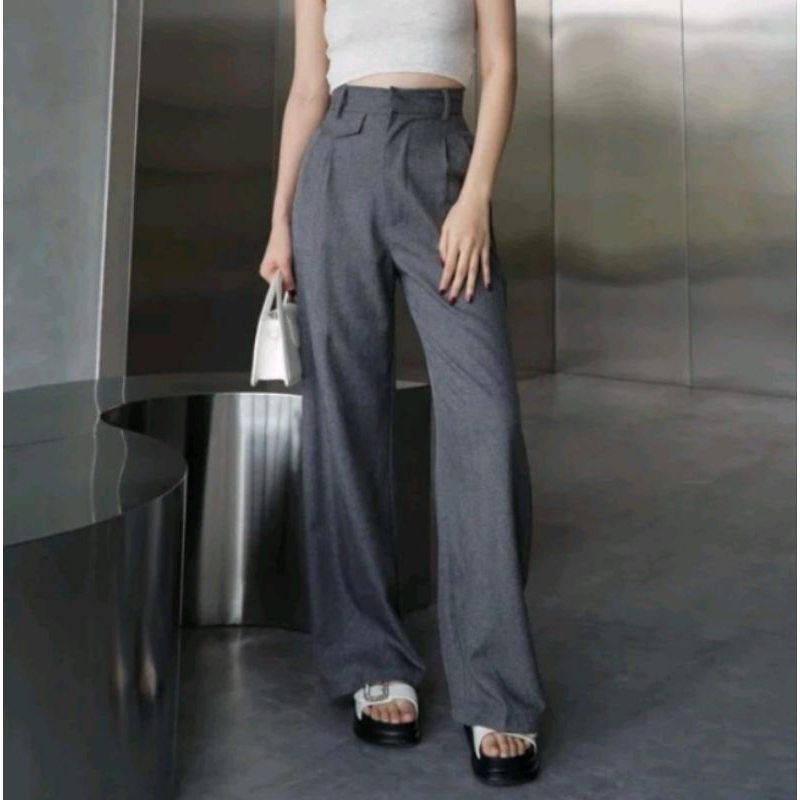 ORO PANTS-ORO PANTS HIGHWAIST ORO PANTS KNIT CELANA PANJANG ORO PANTS PREMIUM ORO PANTS LOOSE