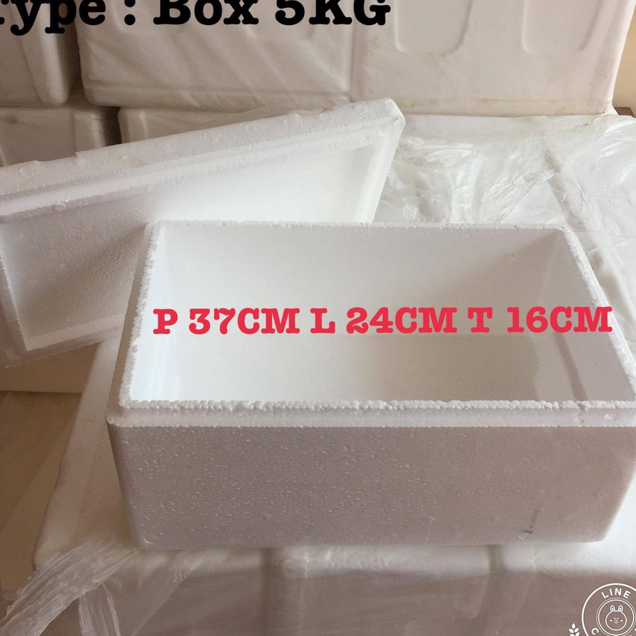 KF7 Styrofoam box 5kgstyrofoam panjang 37CM