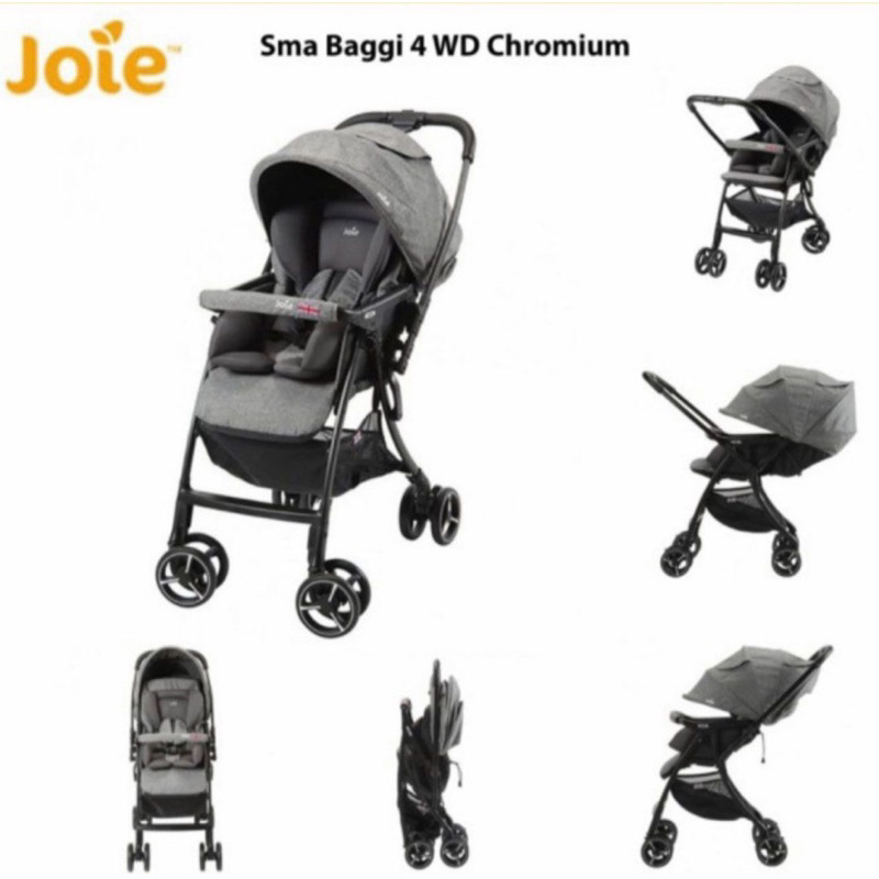 Stroller Joie Sma Baggi 4WD Chromium // Preloved Stroller Joie // Joie Pact // Preloved Stroller // 