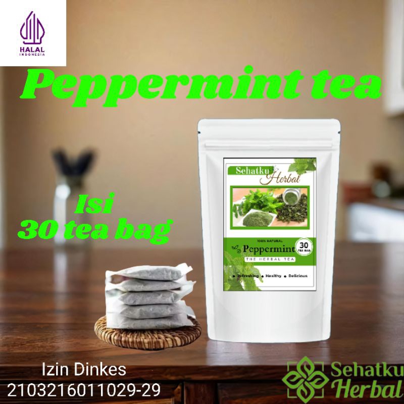

Peppermint Tea | Pure Peppermint Leaves Tea - Teh Daun Mint isi 30 tea bag/Celup