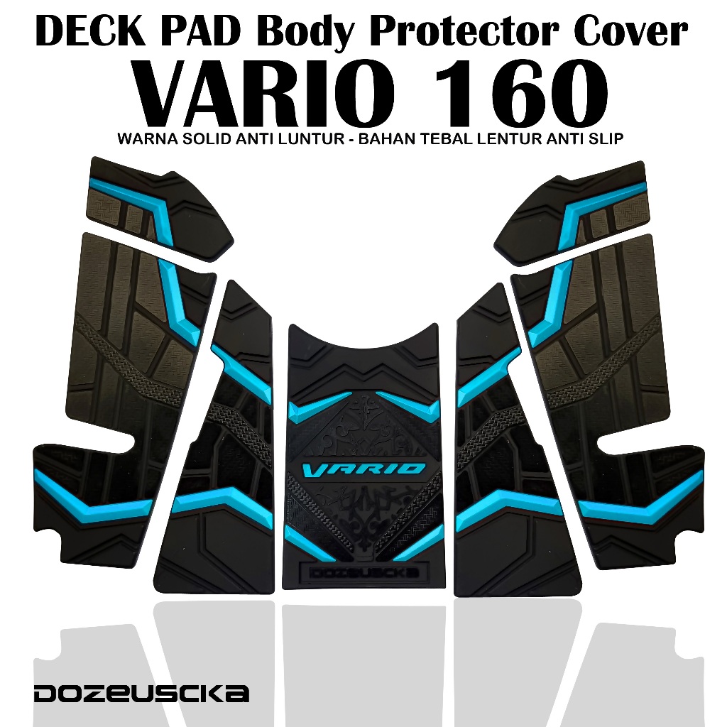 DeckPad Vario 160 Body Protector Cover Bahan Karet Premium Lentur Warna Tidak Luntur