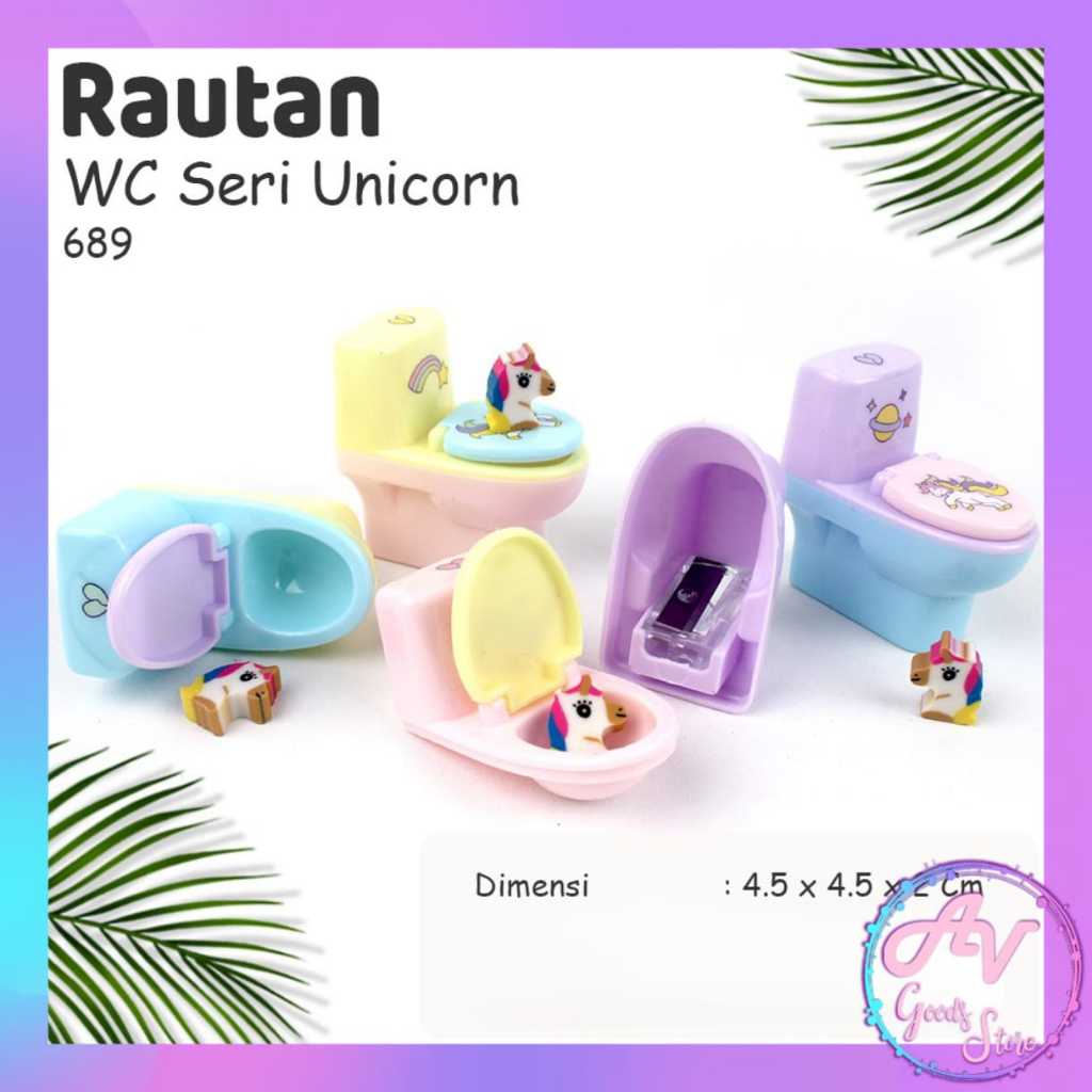 

rautan / rautan fancy / rautan unicorn / rautan + penghapus unicorn bentuk closet