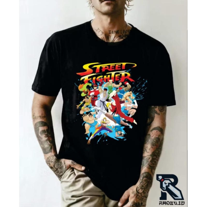 kaos t-shirt street fighter