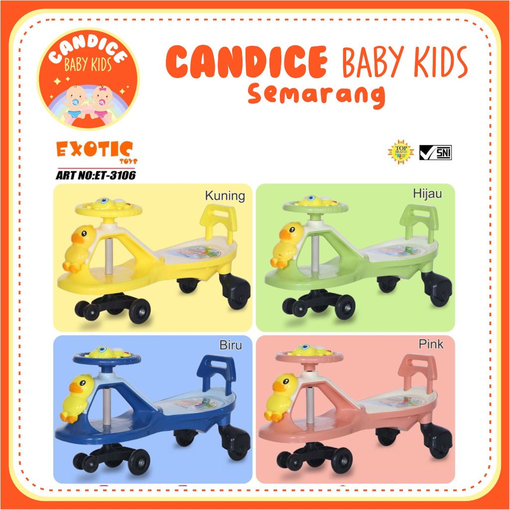 MAINAN ANAK SWING CAR EXOTIC ET 3106