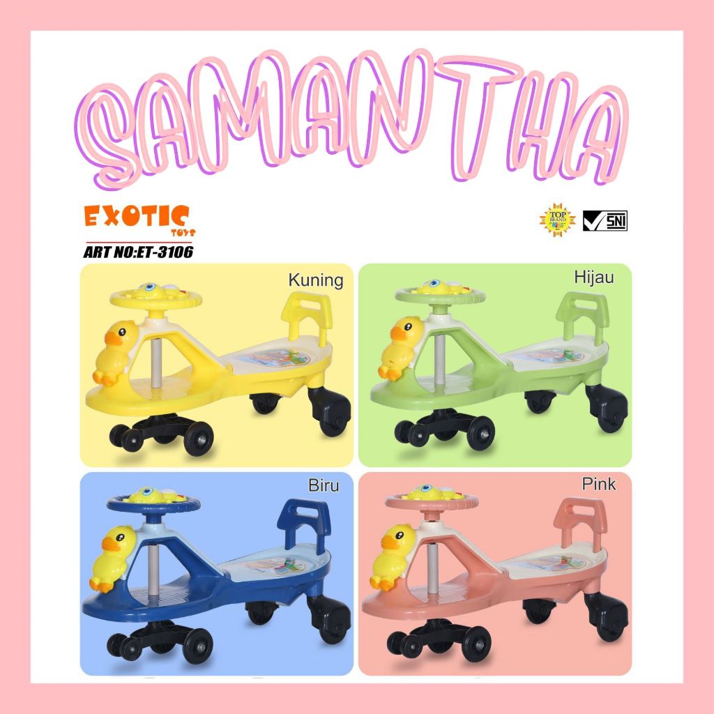 MAINAN ANAK SWING CAR EXOTIC ET 3106