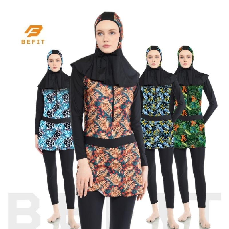 Baju Renang Muslim/ Muslimah Wanita Dewasa Motif Speedo