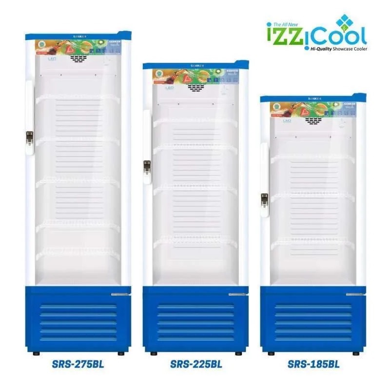 ShowCase Sanken 225 MR / 225BK / Kulkas Minuman