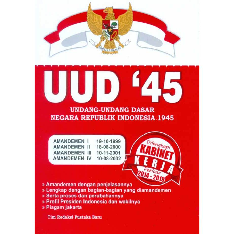 (Original) Gramedia Pekanbaru - UUD 45 Besar UUD Negara RI 1945 Besar + Amandemen
