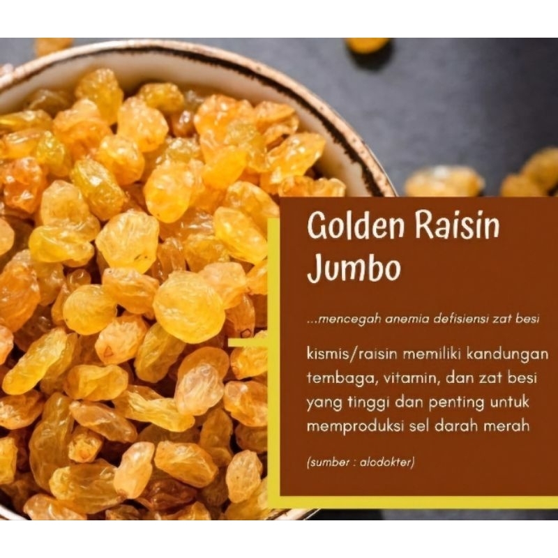 

kismis arabpremium/golden raisin 1 kg/jumbo/oleh oleh haji dan umroh
