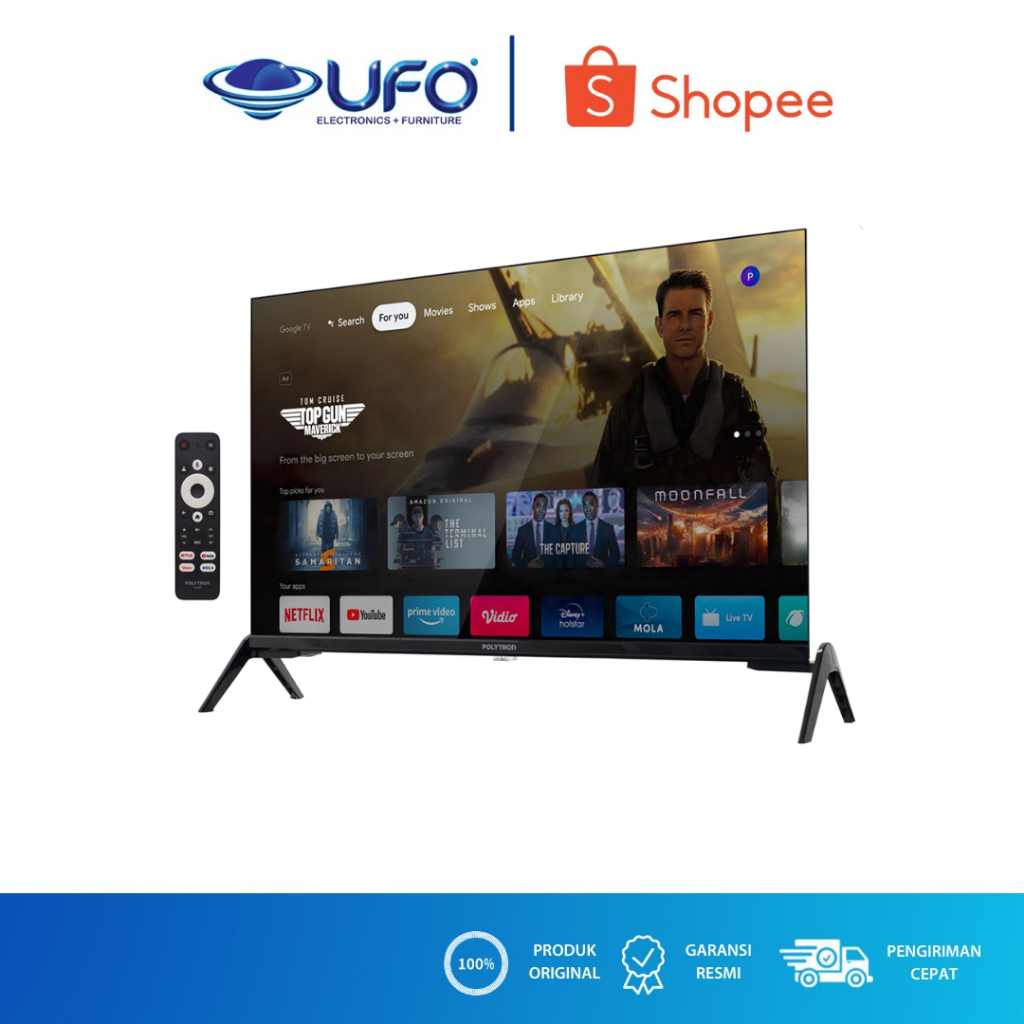 POLYTRON 40 INCH LED GOOGLE TV HD CINEMAX PLD40RG9059