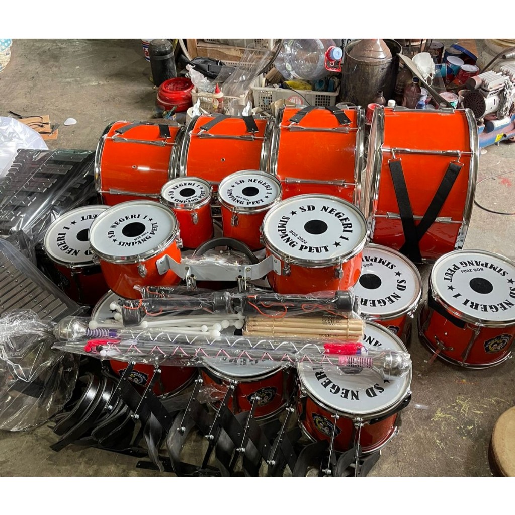 Drumband Marchingband SD 34 Personil Head mika lokal dan import 1 set FREE LOGO SEKOLAH