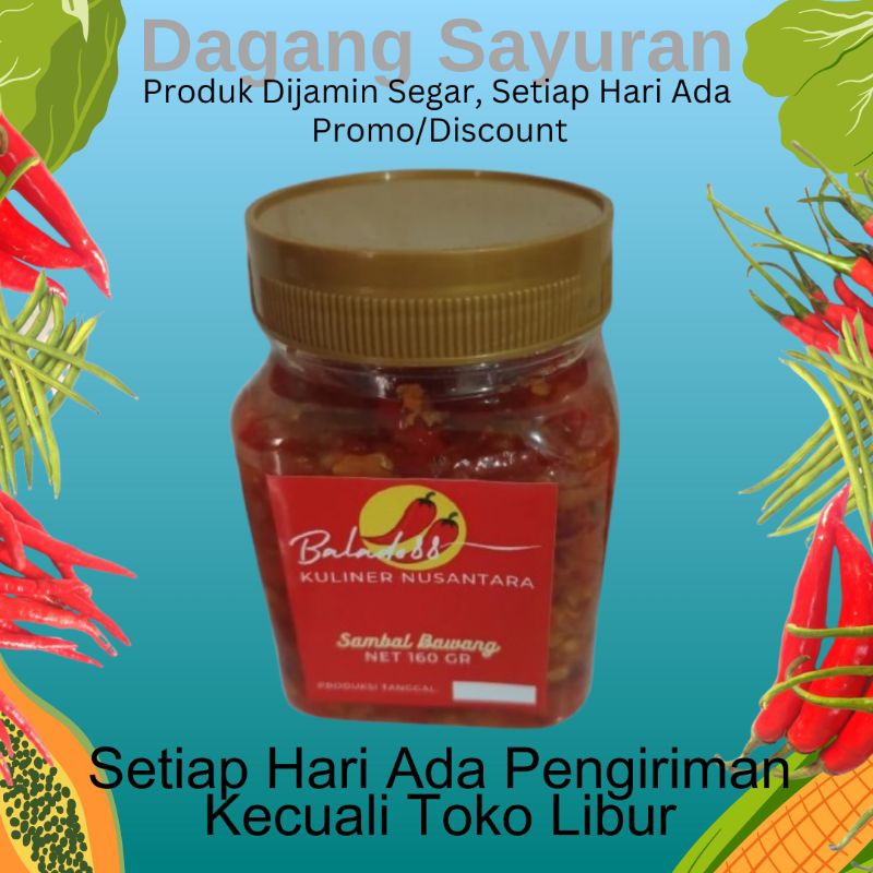 

SAMBAL BAWANG/SAMBEL BAWANG ASLI 160 GRAM