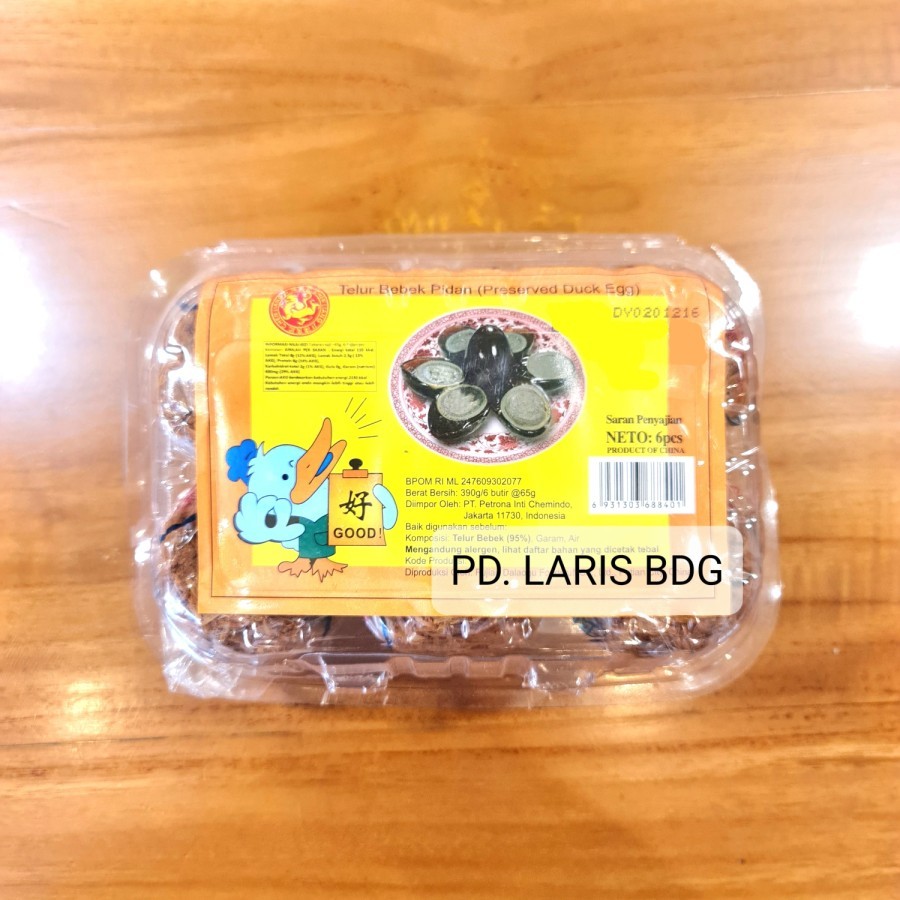 

CHEN LIANG JI TELUR PITAN ISI 6 (TELUR BEBEK PIDAN/PHITAN/DUCK EGG)