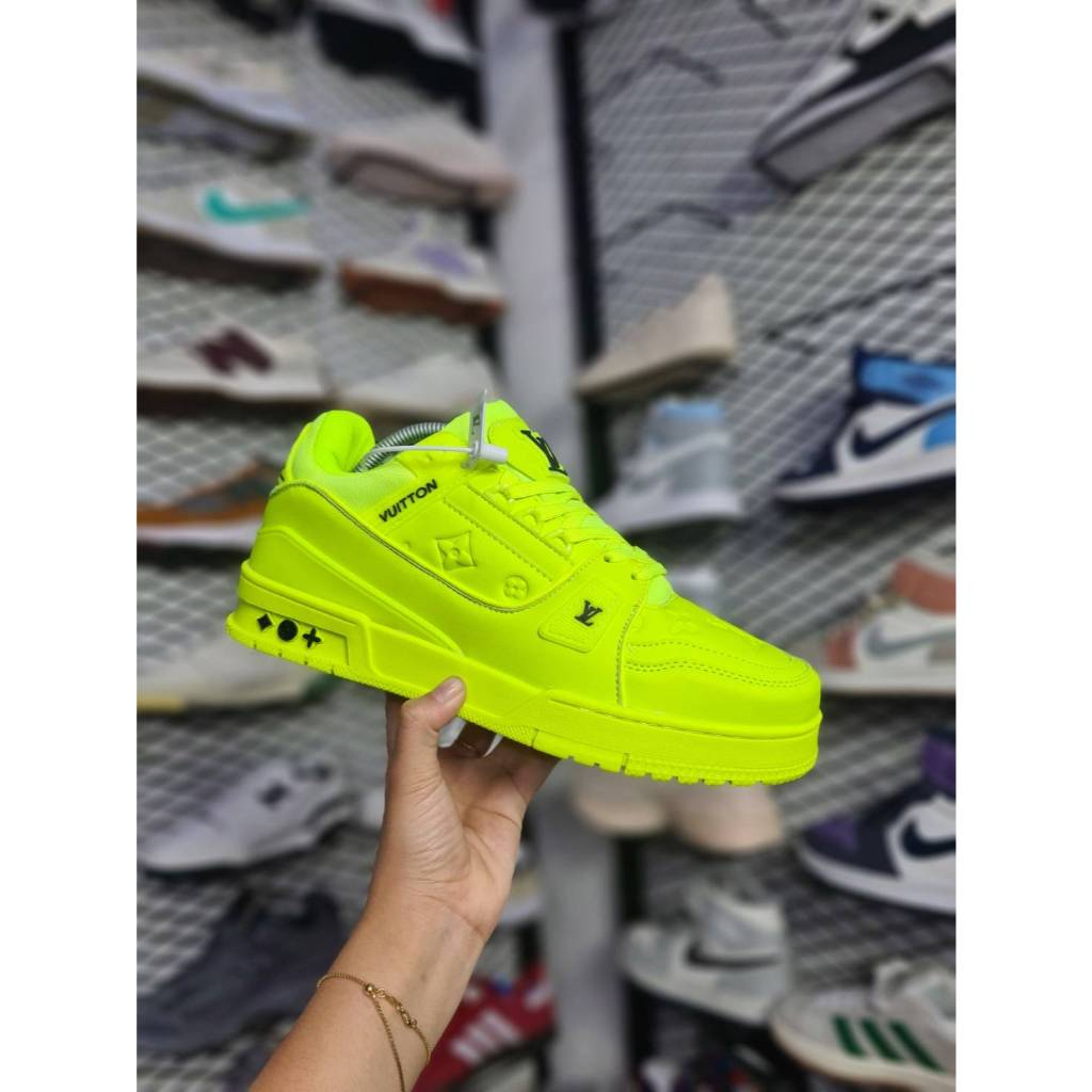 SEPATU SNEAKERS LvV TRAINER GREEN STABILO PREMIUM QUALITY