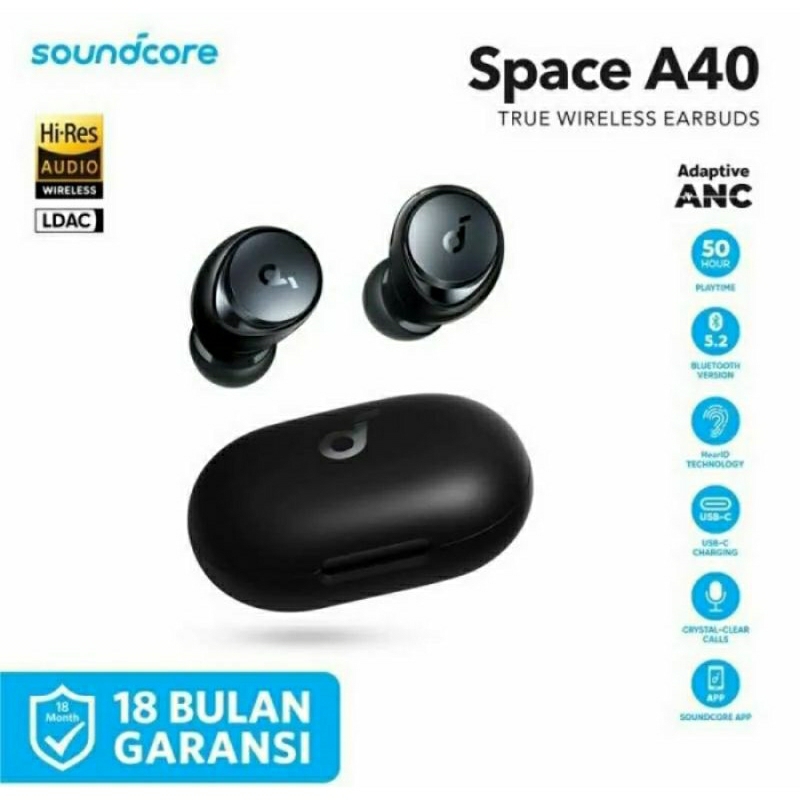 Earphone TWS Anker ANC Soundcore Space A40 - A3936