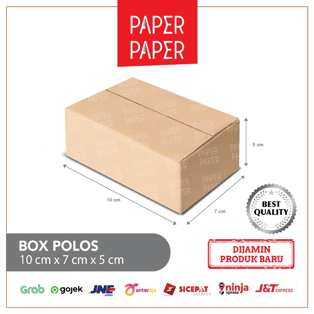 

Kardus Box Karton 10X7X5 Polos - Baru - Murah
