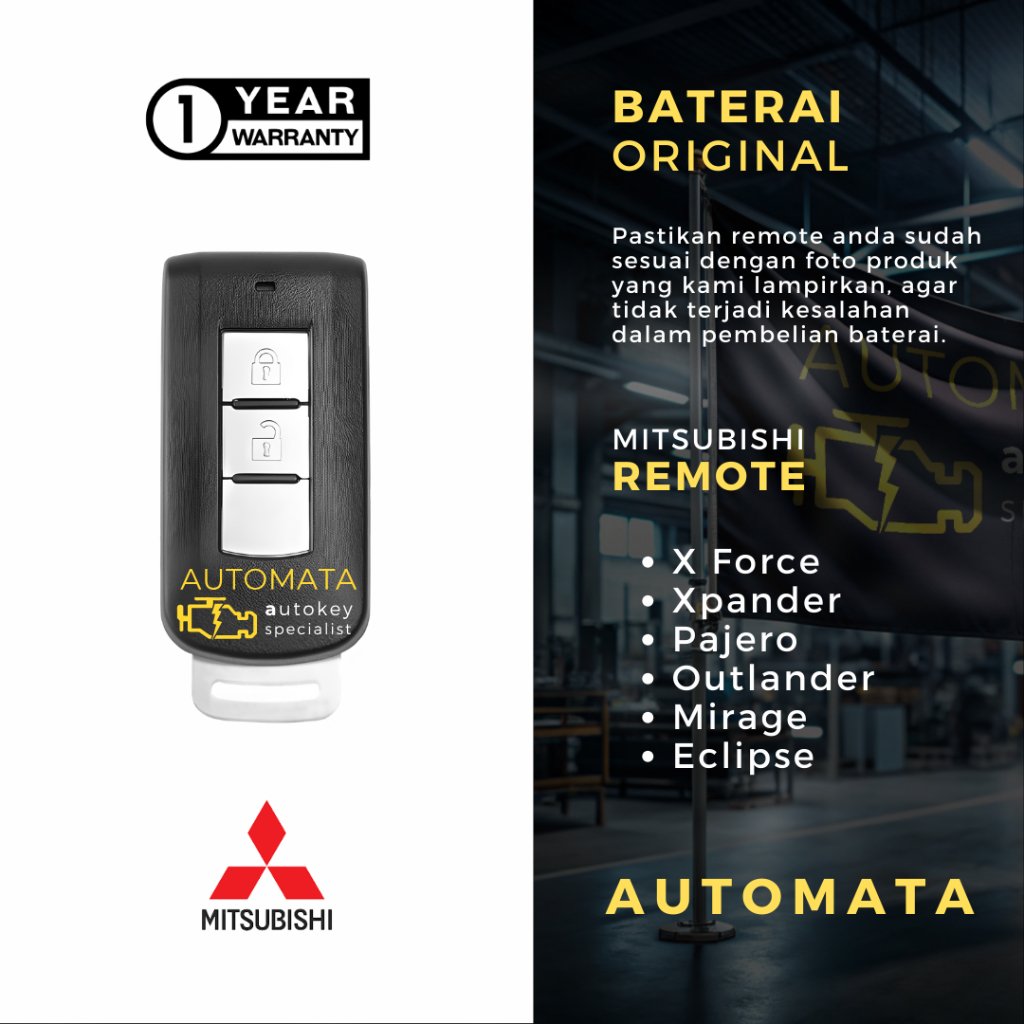 Baterai Remote Pajero Sport Dakar 2019 Original Panasonic