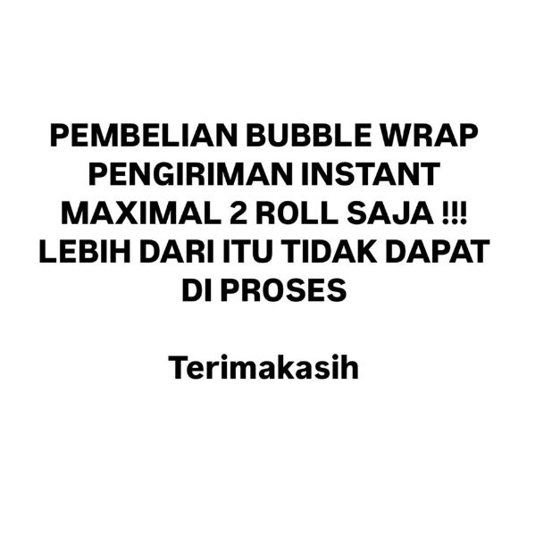 

RB BUBBLE WRAP HITAM 50M ( panjang) x 120 cm ( tinggi) 3 KWALITAS . MAX ORDER 2ROLL